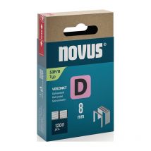 Agraphe plat d type 53 f L11,3xL8mm fil L.1,25mm 1200 pièces. Novus