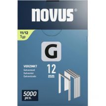 Novatools - Agraphe plat g type 11 W10,6xL12mm fil W.1,25mm 5000 pièces.NOVUS