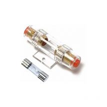 Linghhang - AGU-Sicherungshalter, 4–8 Gauge awg, Inline, mit einer 100-A-AGU-Sicherung für Auto-Audio/Alarm/Verstärker/Kompressoren