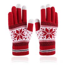1 Paires Gants Hiver en Tricot Homme Femme, Gants Tactile Chauds Gants Thermiques Doublés pour Sport Running Conduite Travail Ski - Ahlsen