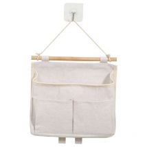 Ahlsen 1 Pièces Sac de Rangement Suspendu, Sac De Rangement Mural, Rangement Suspendu, 3 Compartiments avec , Sac de Rangement Suspendu Mural pour