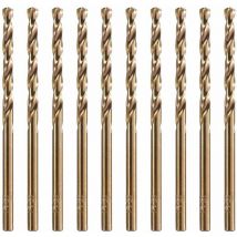 10 forets au cobalt M35 hss de 3,2 mm Ensemble de forets au cobalt Forets hélicoïdaux pour le perçage sur l'acier inoxydable, les aciers durs, le