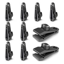 10 Pièces Clips de Bâche, Pièces de Fixation de Bâche, Crochets de Bâche, Clips de Tente de Camping Coupe-Vent, Accessoires de Clip Coupe-Vent