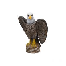 Ahlsen - 1x Garden Eagle Plastic Realistic Hawk Eagle Statue Scarecrow Garden Bird Repellent Anti Pigeon Scare Birds/Pigeon/Crow