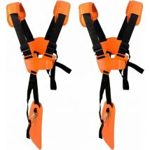 2-Pack Adjustable Lawn Mower Shoulder Strap (Orange) - Ahlsen