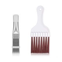 2 Pièces Brosse Nettoyage, Brosse Radiateur Nettoyant Climatisation Maison, Kit Nettoyage Climatisation Split Bombe Nettoyage Climatiseur Nettoyeur