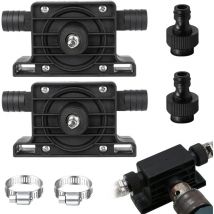 Ahlsen - 2 Pièces Pompe a Eau Electrique, Mini Pompe a Eau, Pompe a Essence Electrique, Pompes à Eau et Accessoires, Pompe a Fioul pour Pomper