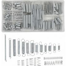 Ahlsen - 200 Pièces Ressorts de Compression Ressorts de Traction Assortiment de Ressorts d'Extension 20 Tailles Ressorts en Acier Galvanisé avec