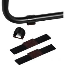 Ahlsen - 24 Filz-Möbelgleiter mit Klettverschluss für Kufenstühle, umlaufende Filz-Bodenschoner, können Hocker leicht bewegen, ohne befürchten zu