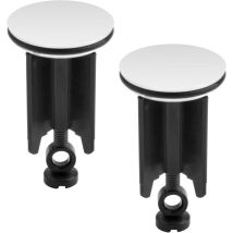 Ahlsen - 2er-Set Waschbeckenstöpsel 40 mm, universal, mit Dichtung, für Spülbecken, alle gängigen Spülbecken
