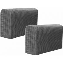 Ahlsen - 2Pcs Couvre Accoudoirs Housses de Canapé Tissu Extensible Accoudoir Couvre Décoratif Universel Élastique Canapé Bras Couvre Protecteurs