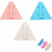Ahlsen - 30pcs Baby Sliding Door Lock, No Drilling Sliding Door Lock, Child Safety Lock, Window Lock, Red (10pcs), Blue (10pcs), White (10pcs), 9 x
