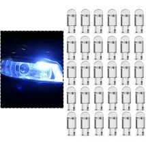 Ahlsen - 30pcs T10 led Car Bulbs, 0.36W led Light Bulb 194168 Bulbs for Car Interior Lights Reading Lights Dome License Plate Interior Lights (Blue)