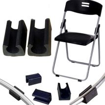 Ahlsen - 32pcs Chair Leg Slide Tube End Caps Buffer Stopper Protector Floor Furniture u Shape Plastic Chair Caps Chair Leg Caps Silicone Pipe Clamp