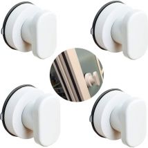 4 pcs Poignée de Porte à Ventouse pour Tiroir Porte Vitrée Salle de Bain Réfrigérateur Poignee de Traction d'Aspiration - Ahlsen