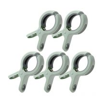 5 pièces de Grandes Pinces à Serviette de Bain Coupe-Vent Clips Serviette de Plage en Plastique Pinces à Linge Porte-serviettePinces Coupe-Vent sur