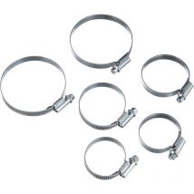 6 Colliers cercle Serrage, diamètre 25-70 mm - Ahlsen