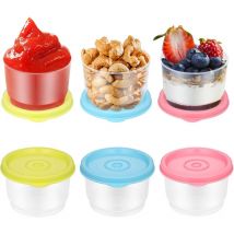 6 Pcs Petits Boites Rangement Cuisine avec Couvercles, 160ML Ensemble de Boite Hermetique Alimentaire, Petits Boite de Rangement Cuisine avec