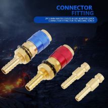 Adaptateur de Gaz Refroidi par Eau et Adaptateur pour Raccord Rapide pour Raccord Rapide pour Torche de Soudage Tig 2Pcs - Ahlsen