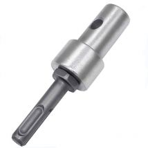 Ahlsen - Adaptateur de perceuse tarière, adaptateur de tarière à glace, filetage sans clé, adaptateur de mandrin de perceuse à tige ronde