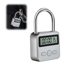 Affichage de Lock, Cadenas Valise avec lcd Écran, usb rechargeable Cadenas Code Verrouillage De La Minuterie, pour Prévenir Les Mauvaises Habitudes