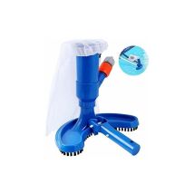 Aspirateur Piscine Mini à Jet avec Tête d'aspiration à Nettoyage Rapide Portable avec Brosse et Raccord De Tuyau (Tuyau Non Inclus), Aspirateur