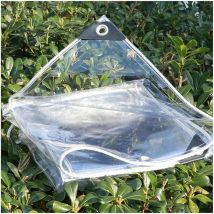 Bâche Transparente Imperméable,Résistant à la Déchirure Bâche de Protection Étanche,Pluie-Isolation des Plantes-Résistant à poussière-avec