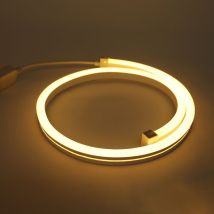 Bande de néon rvb, 24V led indoor waterproof, 1M bande de néon pour décoration, mariage, salle, fête, (blanc chaud 3000k) - Ahlsen