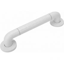 Ahlsen - Barre D'appui wc, 2Pcs Barre d'Appui Antidérapant Poignée, Barre d'appui de Douche Murale avec Cercles lumineux, 30cm