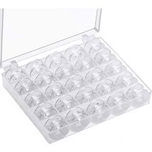 Ahlsen Canette Machine a Coudre,Bobines pour Machine à Coudre Canettes de Couture ​​Universelle Bobine de Machine à Coudre en Plastique avec Boîte de