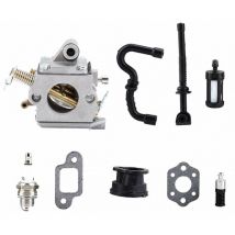 Alovez - Ahlsen Carburador de piel de goma para stihl MS170 MS180 017 018, carburador para stihl MS170 MS180 017 018 piezas de motosierra carburador