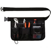 Ahlsen Ceinture à Outils de Jardin, Sac à Ceinture d'Outils Réglable, Ceinture Porte Outil, 7 Pochettes, Tissu Oxford 600D, Étanche, avec Ceinture