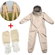 Ahlsen Combinaison d'apiculteur professionnelle avec voile autoportant L marron