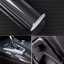 Covering Carbone de Voiture,Film Autocollant Adhésif,Carbone de Vinyle, Autocollant Imperméable pour Motos, Les Meubles Décoration - Ahlsen