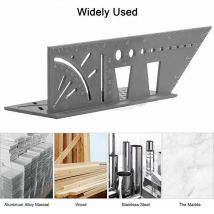 Querre 3D d'onglet Traçage angle de 45° à 90° 150 x 275 x 66 mm - Ahlsen
