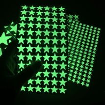 Ahlsen - Etoiles Phosphorescentes Plafond, Etoile Fluorescente Chambre Enfant Stickers Muraux Enfants Etoile Phosphorescente Autocollant Etoile