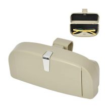 Tui à Lunettes Universel pour Voiture - Boîte de Rangement avec Fonction magnétique et Fente pour Cartes - Multifonction - pour Lunettes de Soleil de