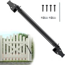 Ahlsen - Ferme-porte automatique, ferme-porte automatique à ressort Ferme-porte réglable, noir, longueur 36 cm