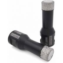 Foret Diamant 2PCS 16mm Scie Cloche pour Forage à Sec Carrelage Porcelaine Marbre Céramique Granit - Ahlsen