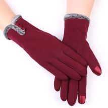 Gants Femme Gants Hiver Chaud Ecrans Tactiles Gants de Sport d'hiver Running D'extérieur Gants Vélo Gants Chauds Doublure Super Douce - Ahlsen