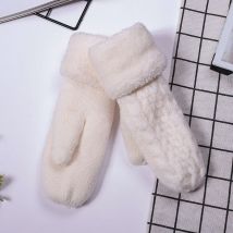 Ahlsen Gants Hiver Femme, Super Epais Chaud Mitaines Moufles Femme Gants et Moufles Femme Cadeau d'Anniversaire Noël Parfait pour Femmes, Filles,