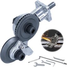 Ahlsen - Grignoteuse de Tôle, Coupe-plaque de Perceuse Électrique Coupe-grignoteuse Tôle à Double Tête pour Couper de Fer, Acier, Cuivre, Aluminium