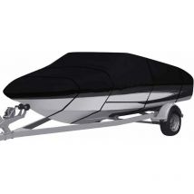 Housse de bateau pour remorque, tissu Oxford imperméable 210D robuste pour yachts, bateaux de pêche, trimaran (210d, 11-13ft-V) - Ahlsen