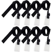 Kit de Fixation pour Bâche Solaire de Piscine, Boucle de Plaque de Bobine Solaire pour Film de Piscine, Couverture Solaire Sangles Set Contient 8