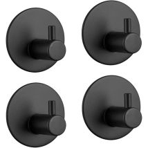 Ahlsen - Klebehaken, Badezimmer-Wandhaken aus Edelstahl, selbstklebender Handtuchhalter für Küche, Wohnzimmer und Büro, rostfrei und wasserdicht