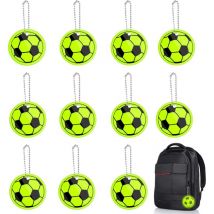 Lot de 12 réflecteurs pour enfants - Réflecteurs - Réflecteurs - Cartable - Pour cartable, vêtements, sac à dos, football - Ahlsen