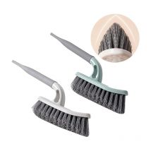 Ahlsen Lot de 2 Brosse à Joints, brosses à coulis avec Manche, Brosse à Récurer, Coulis de Carrelage Brosse à Poils rigides V-Scrub, Coins et Recoins