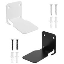 Lot de 4 étagères invisibles flottantes avec matériel de montage - Étagères murales invisibles en métal robuste - Pour bureau, cuisine et salon