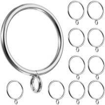 Lot de 50 Anneaux de Suspension de Rideaux de 38 mm – Crochets en métal pour tringles jusqu'à 35 mm de diamètre – Argenté - Ahlsen