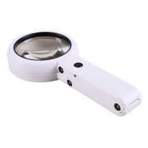 Ahlsen - Loupe Eclairante, Loupe à Main sur Pied 10X 30x avec lumière 18 led, Lampe Loupe à intensité Variable